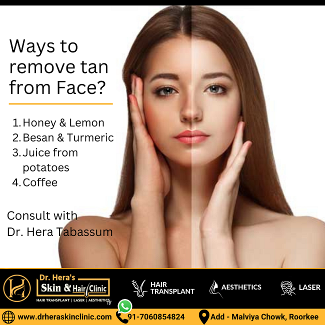 remove tan from Face