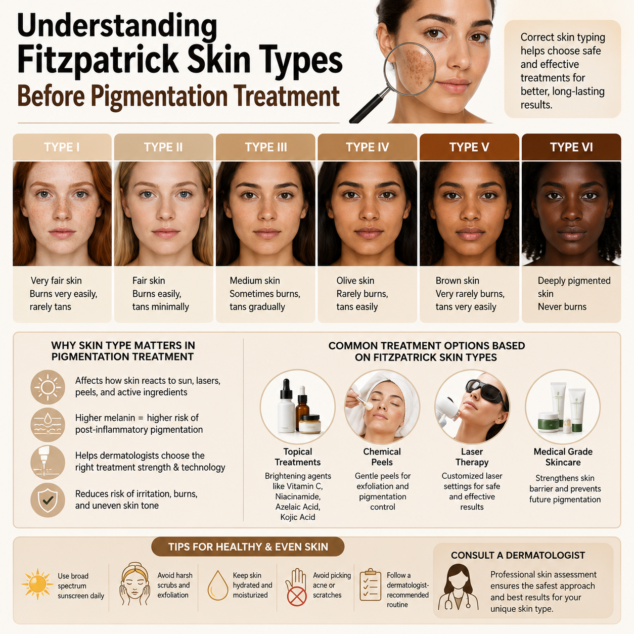 Fitzpatrick Skin Types