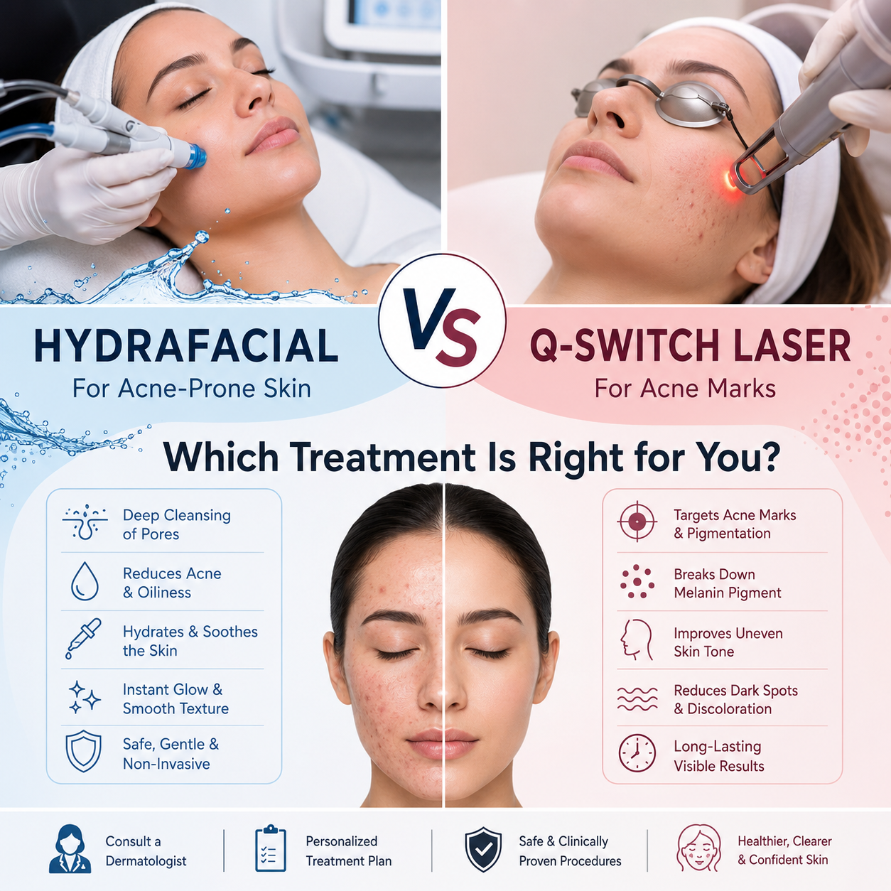 HydraFacial vs Q-Switch Laser