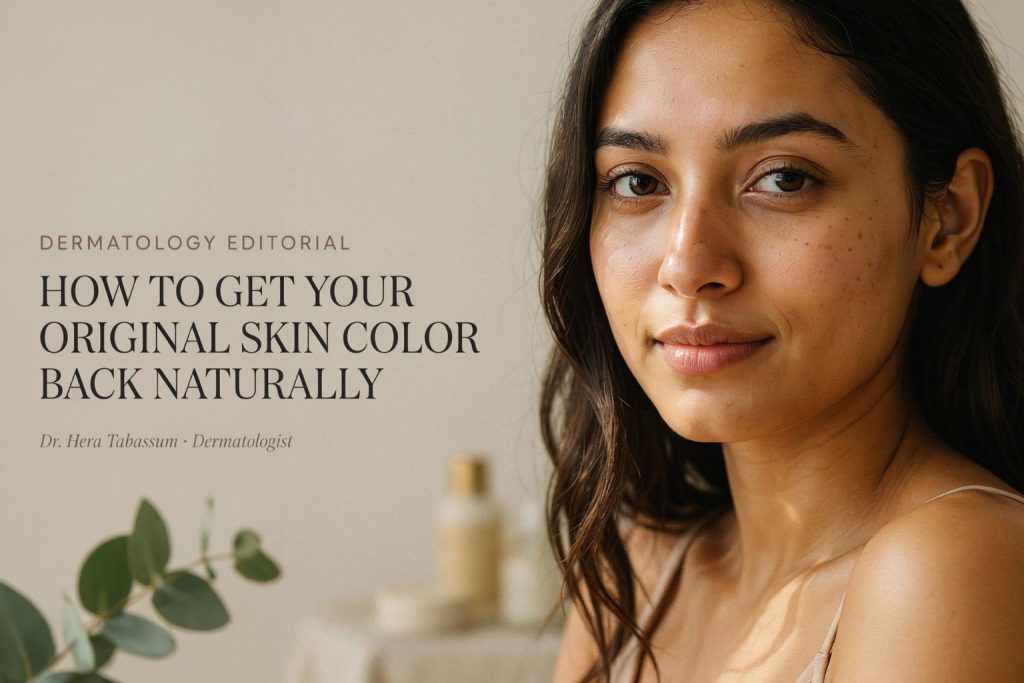 How to Get Your Original Skin Color Back Naturally