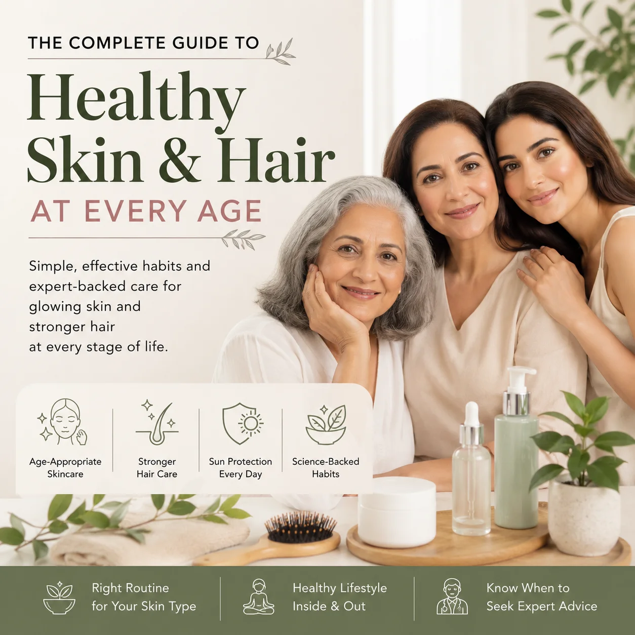 Healthy skin and hair guide