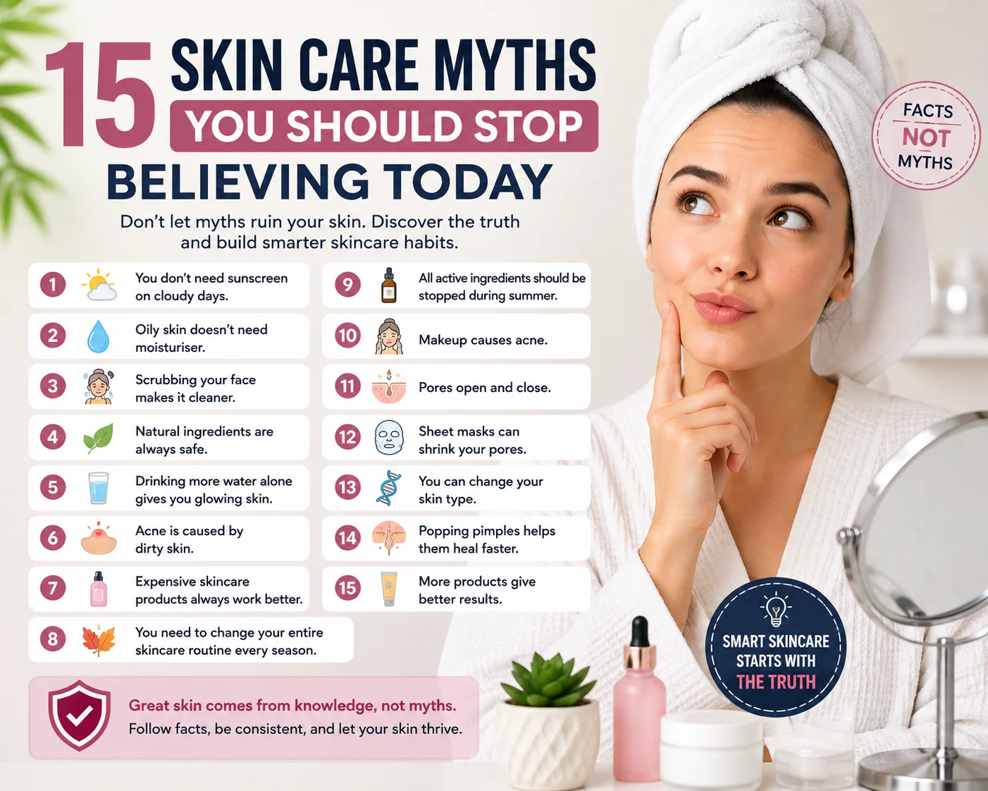 Skin care myths