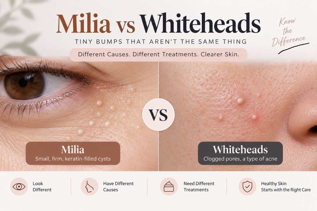 Milia vs Whiteheads
